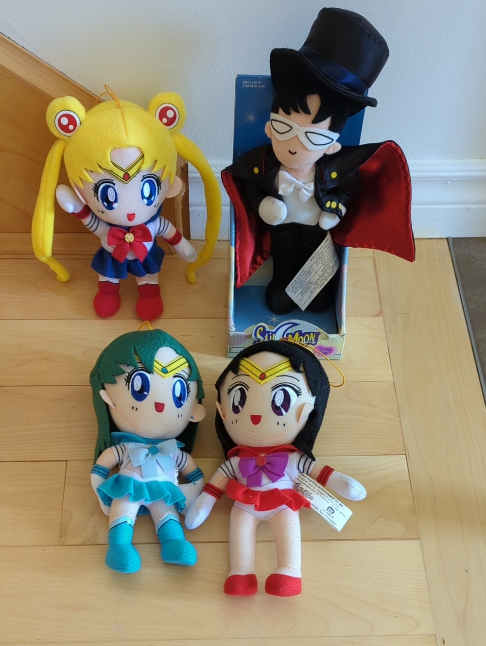 Lot Of 4 Sailor Moon Plushies